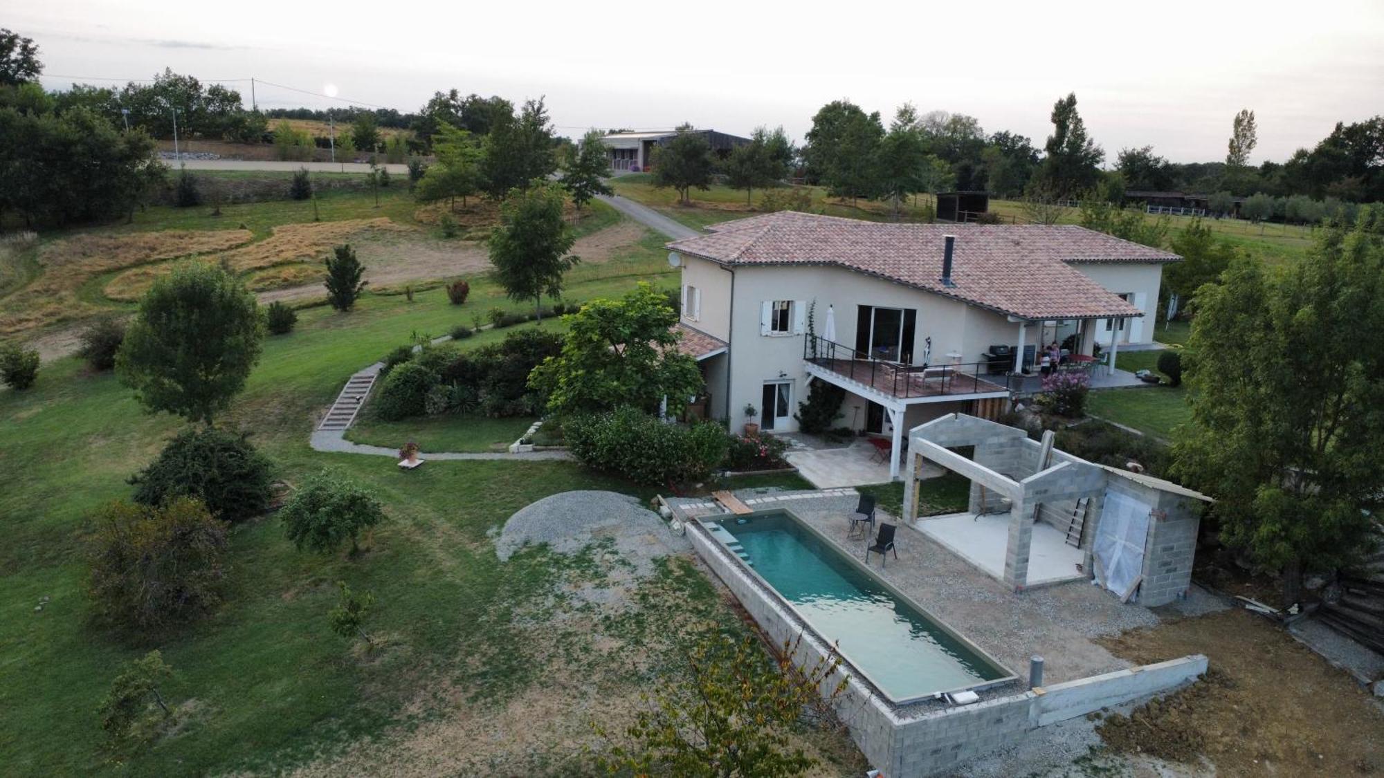 Logement Entier De Charme, Gite Equestre Gers Flamarens Bagian luar foto